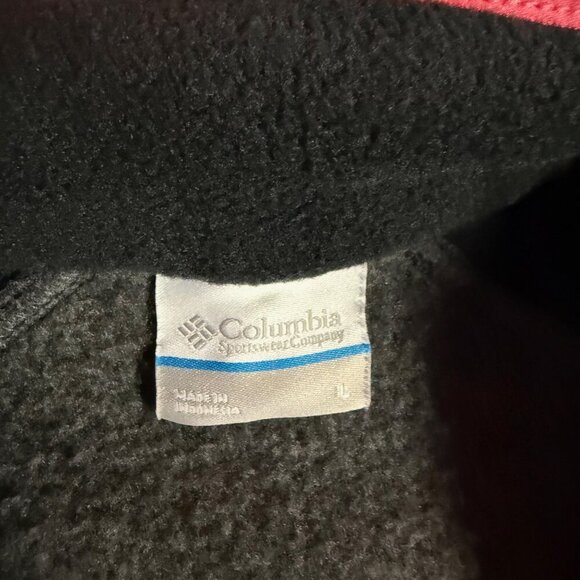 Columbia Mount Canyon Fleece Pullover Women’s Large Black/Gray Snap EUC - Picture 5 of 8